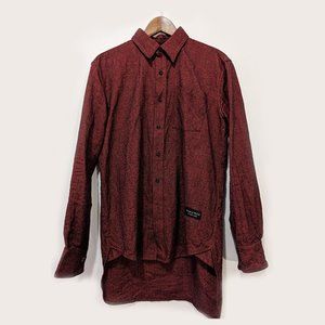 RAISED BY WOLVES - Two-length thick cotton red shirt